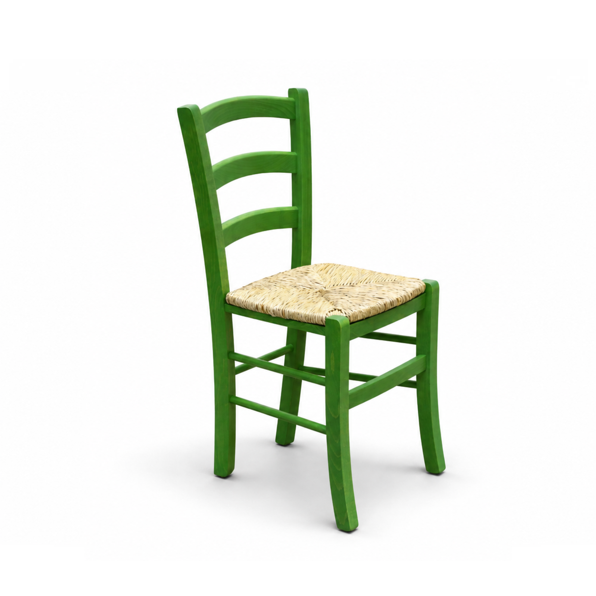 303 - Sedia in legno sedile paglia Don Tavoli Srl