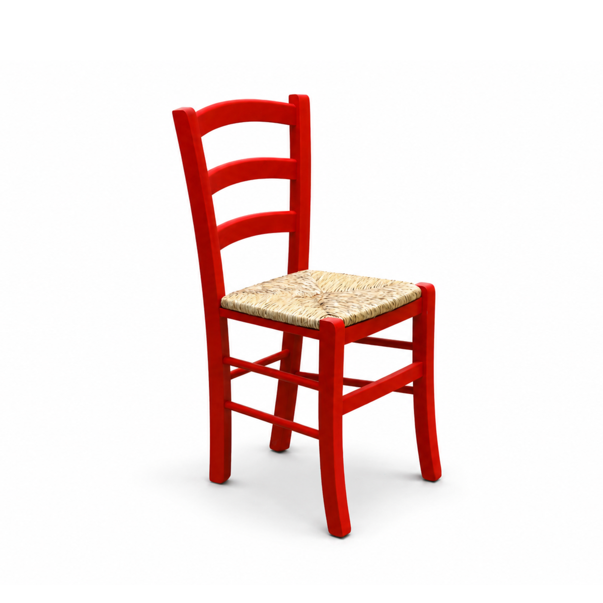 303 - Sedia in legno sedile paglia Don Tavoli Srl