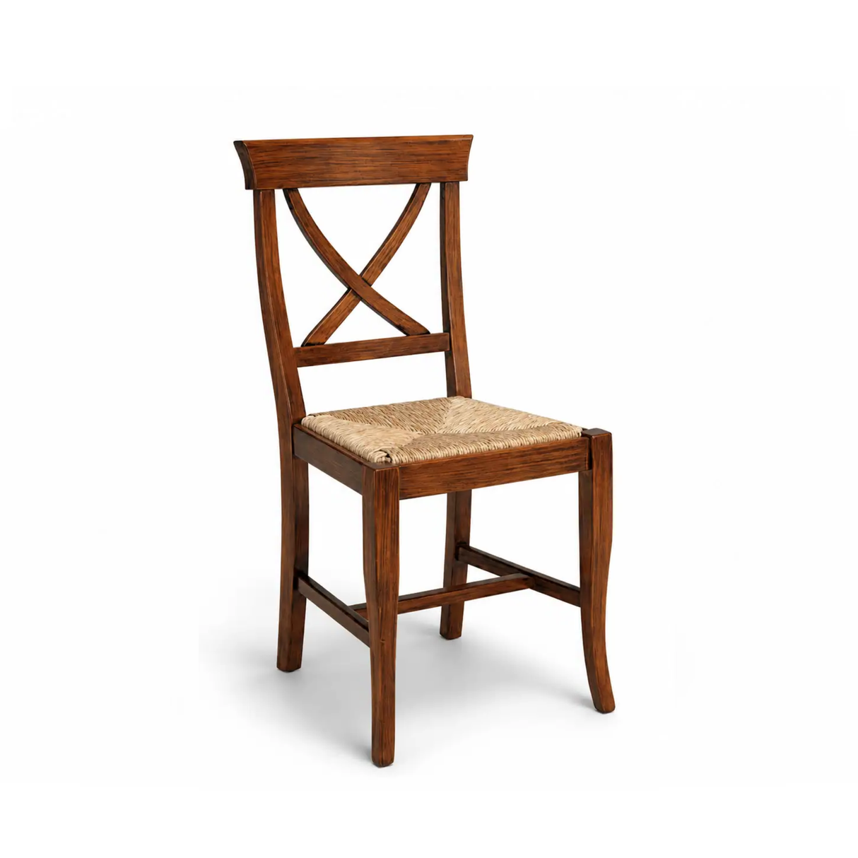 316 - Sedia in legno sedile paglia Don Tavoli Srl