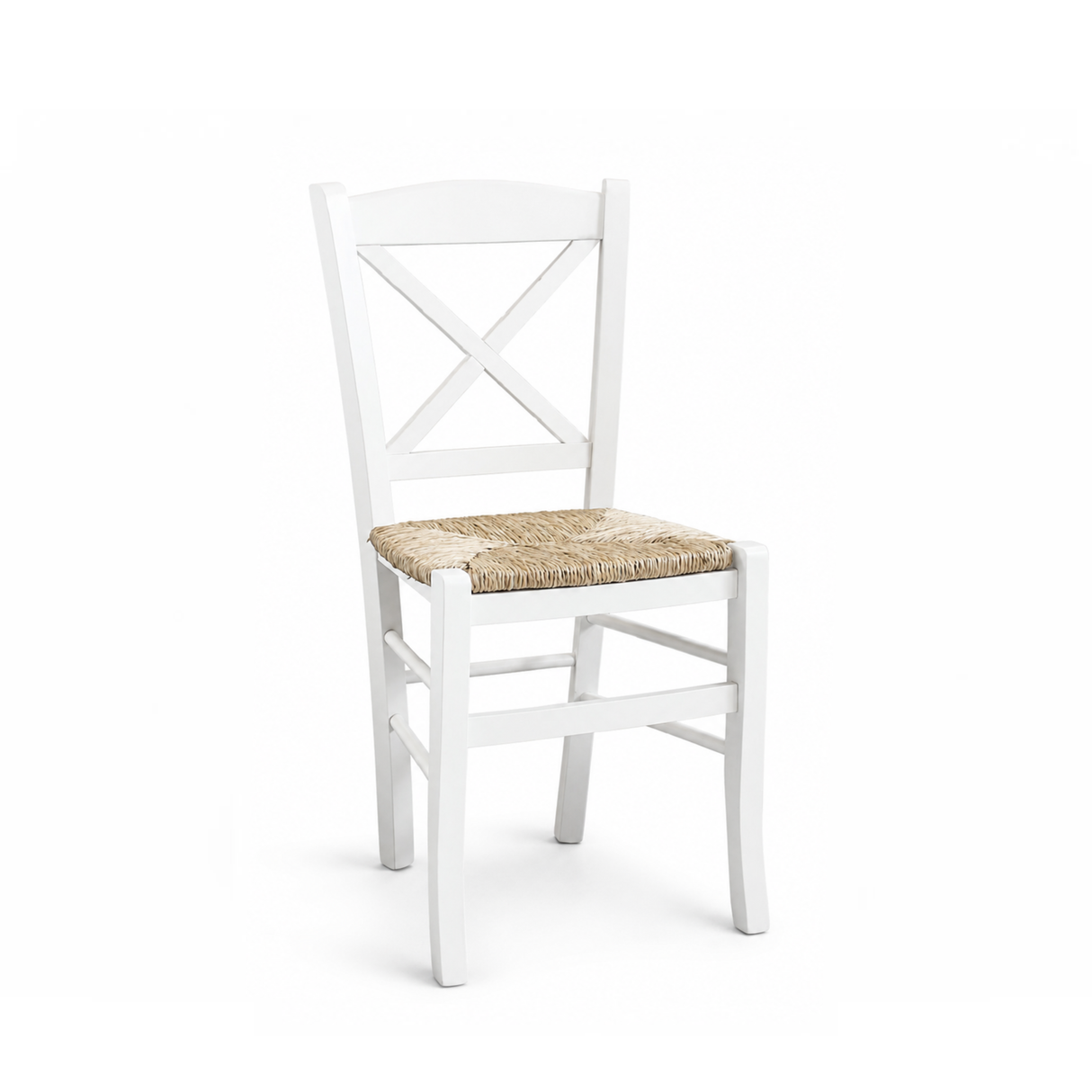 309 - Sedia in legno sedile paglia Don Tavoli Srl