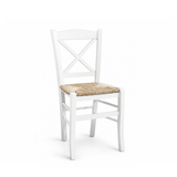 309 - Sedia in legno sedile paglia Don Tavoli Srl