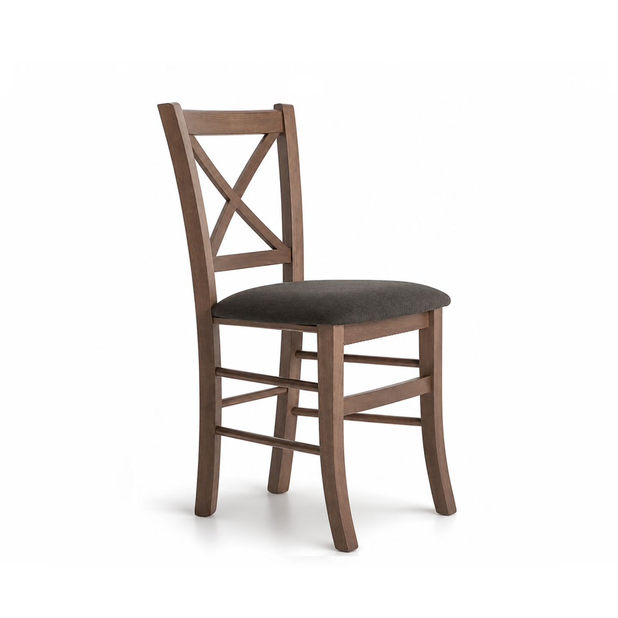 312 - Sedia in legno sedile imbottito Don Tavoli Srl
