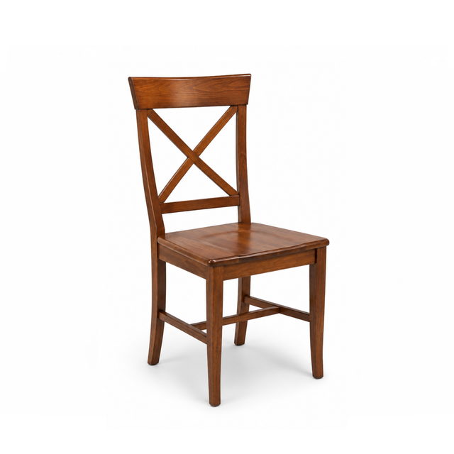 317 - Sedia in legno sedile legno Don Tavoli Srl