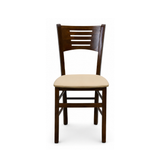 323 - Sedia in legno sedile imbottito Don Tavoli Srl