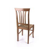 320 - Sedia in legno sedile paglia Don Tavoli Srl
