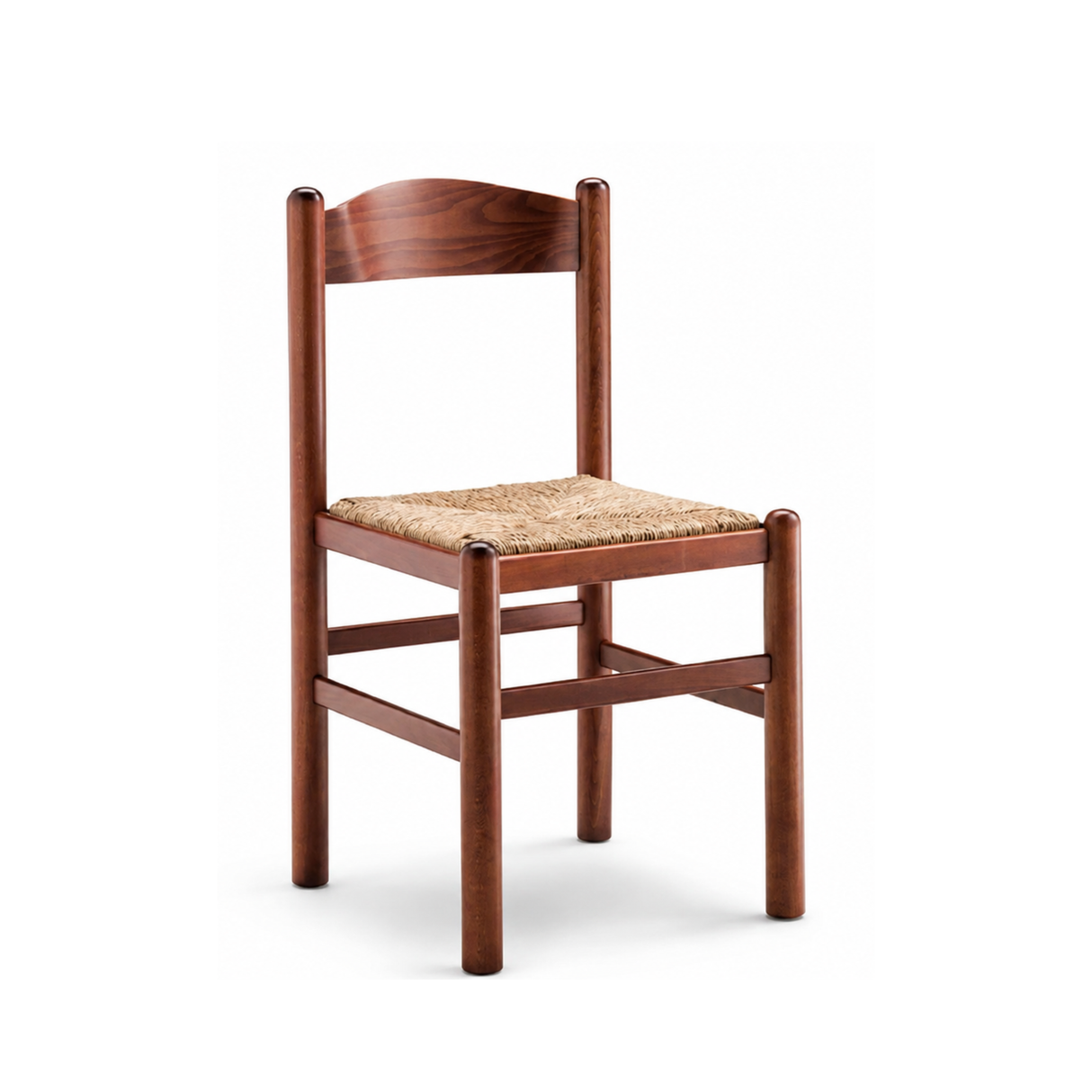 330 - Sedia in legno sedile paglia Don Tavoli Srl