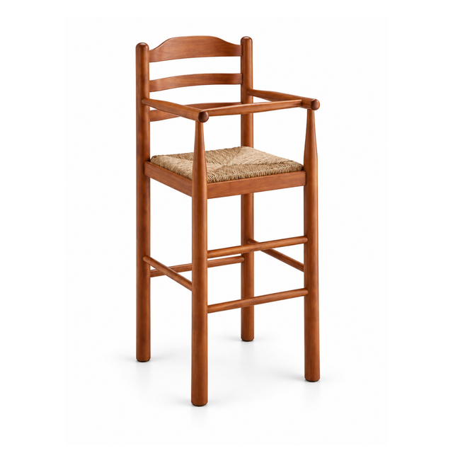 800 SG - Sgabello in legno sedile paglia Don Tavoli Srl