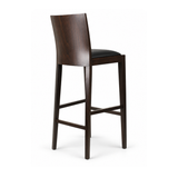387 - Sgabello in legno sedile imbottito Don Tavoli Srl