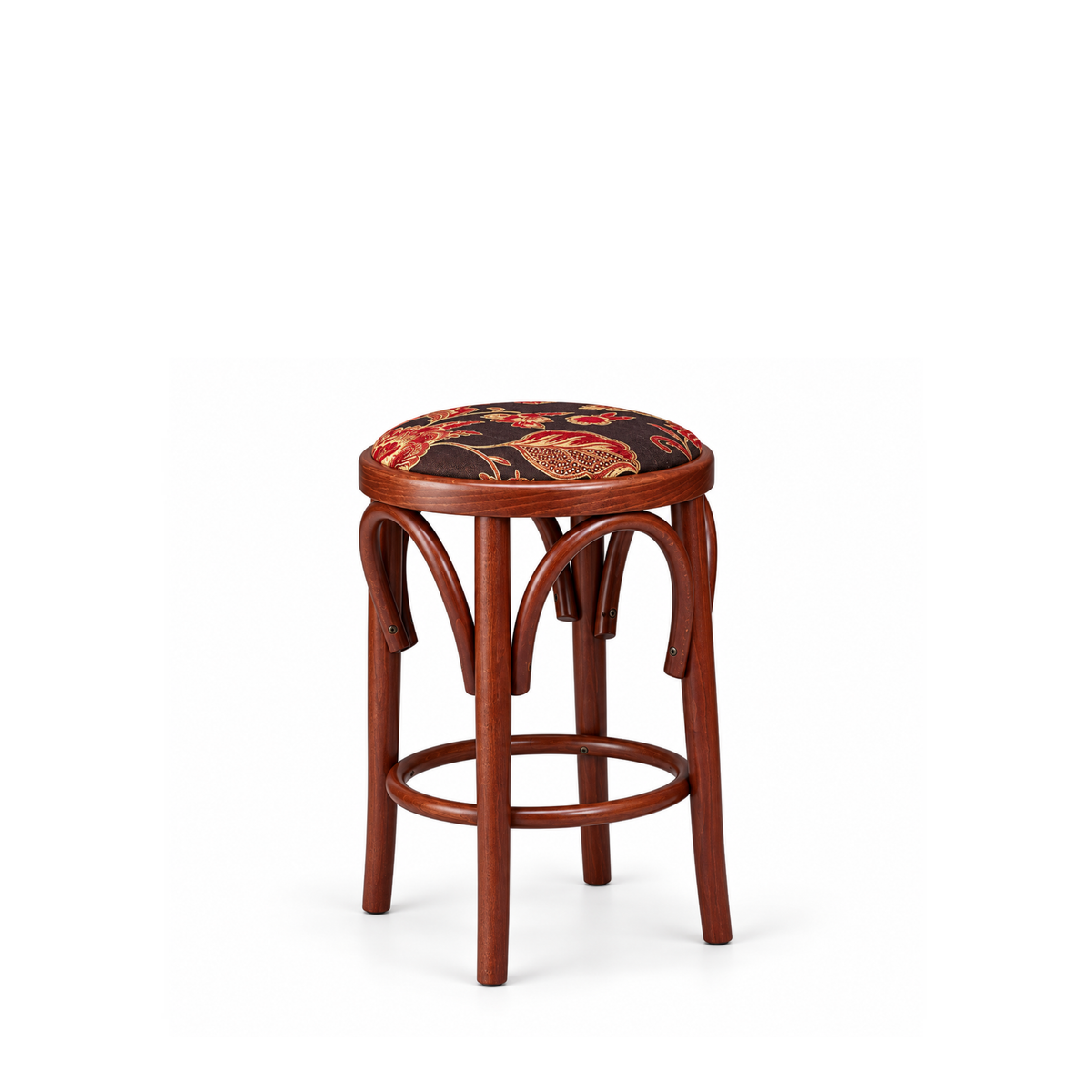 390 - Sgabello in legno sedile imbottito Don Tavoli Srl