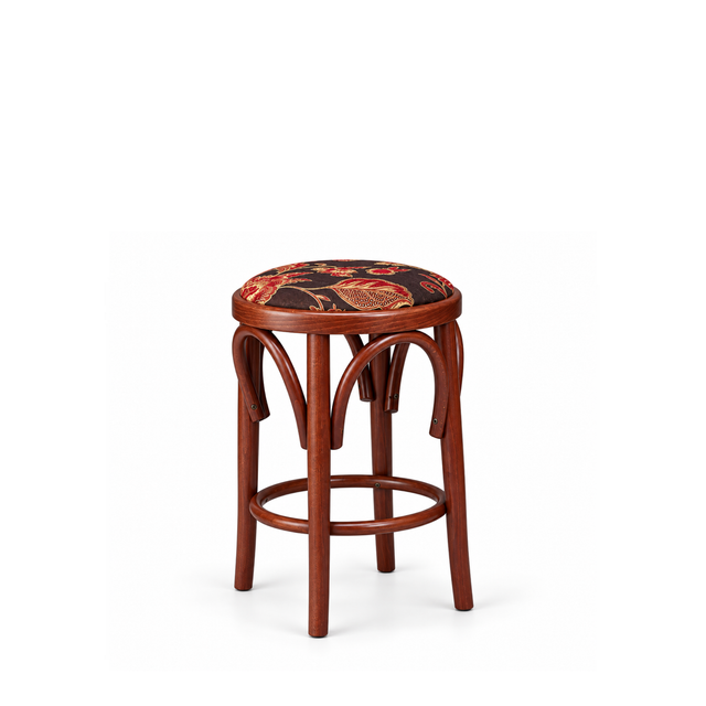 390 - Sgabello in legno sedile imbottito Don Tavoli Srl