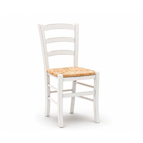 303 - Sedia in legno sedile paglia Don Tavoli Srl