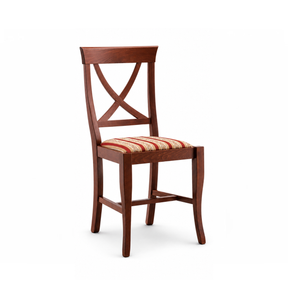 319 - Sedia in legno sedile imbottito Don Tavoli Srl