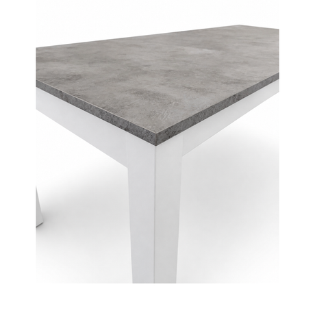 Tavolo allungabile 915 - bianco \ cemento P75 Don Tavoli Srl