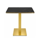 752/lam - Base in inox oro e piano in laminato Don Tavoli Srl