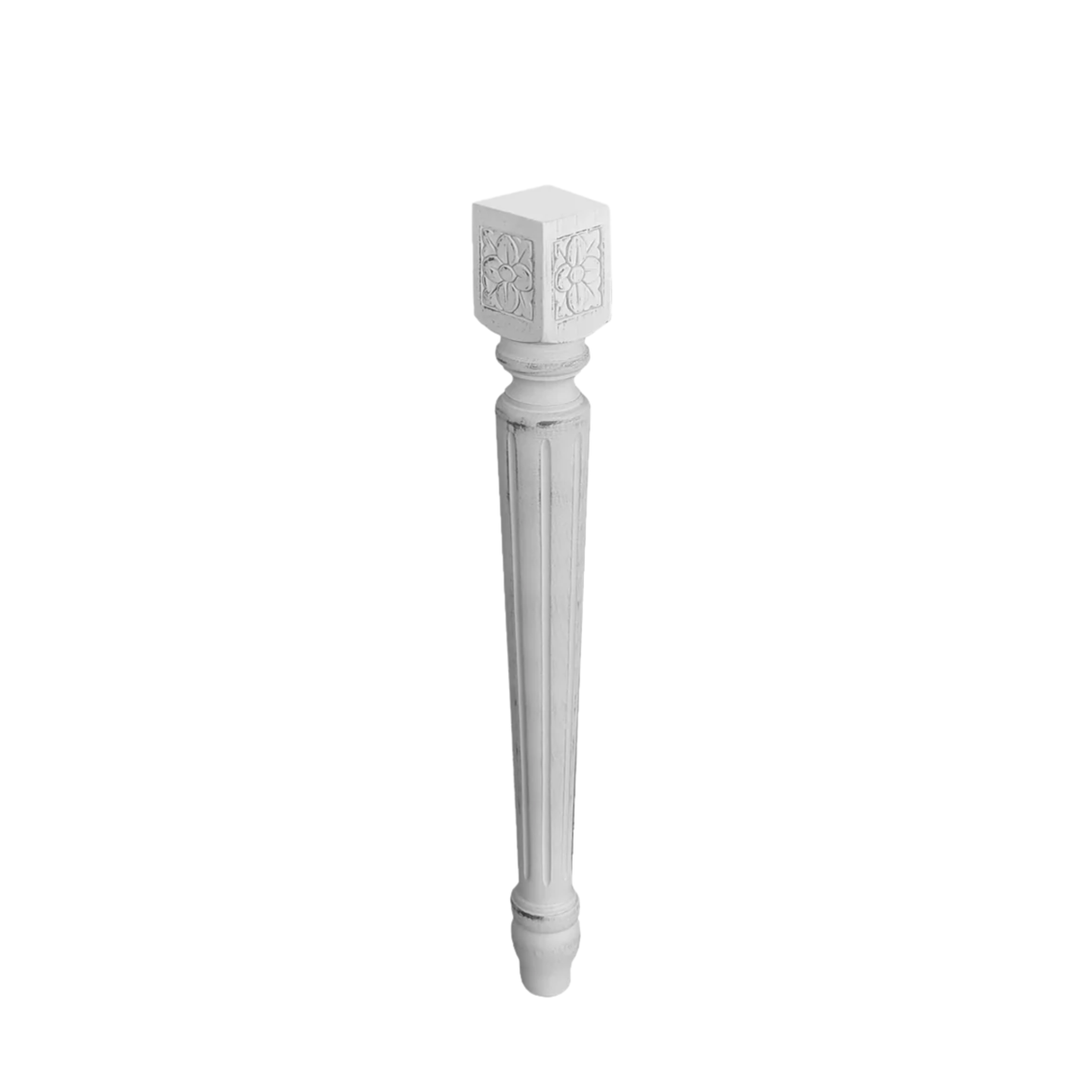 G61 con fiore - Gamba tornita conica mm 61x61 Don Tavoli Srl