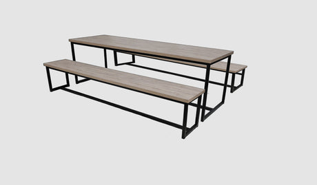 Set tavolo Panche metallo melaminico 3 Don Tavoli Srl