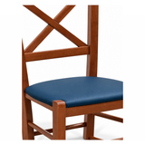 312 - Sedia in legno sedile imbottito Don Tavoli Srl