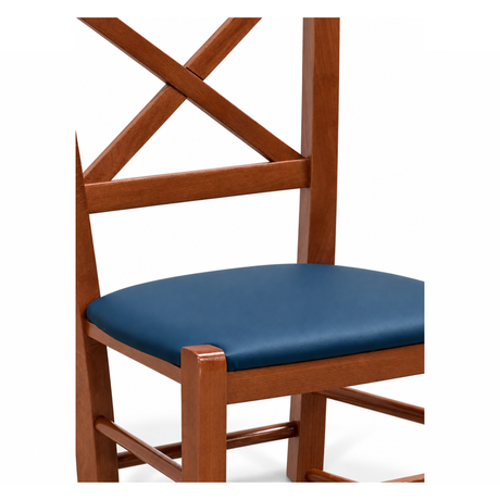 312 - Sedia in legno sedile imbottito Don Tavoli Srl
